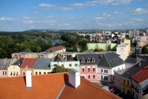 Pohled z věže zámku k Hostýnským vrchům