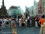 Sraz účastníků procházky Olomoucí